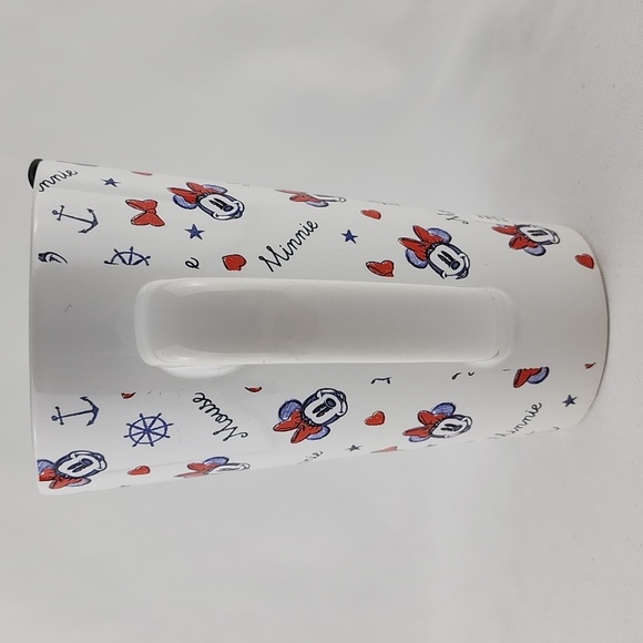 Disney Minnie Mouse Anchors Away Nautical Tall Travel Ceramic Mug Tea Coffee - Picture 3 of 15